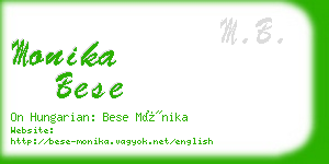 monika bese business card